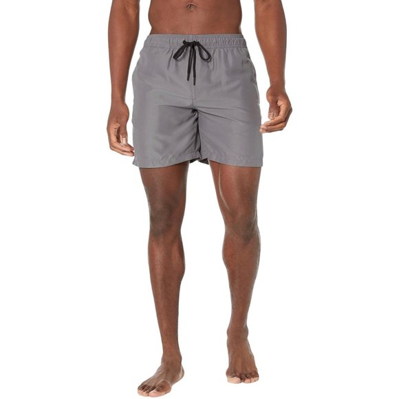 Amazon Essentials Men's 7" Quick-Dry Charcoal Drawstring Swim Trunk Sz L & XL - Picture 11 of 11